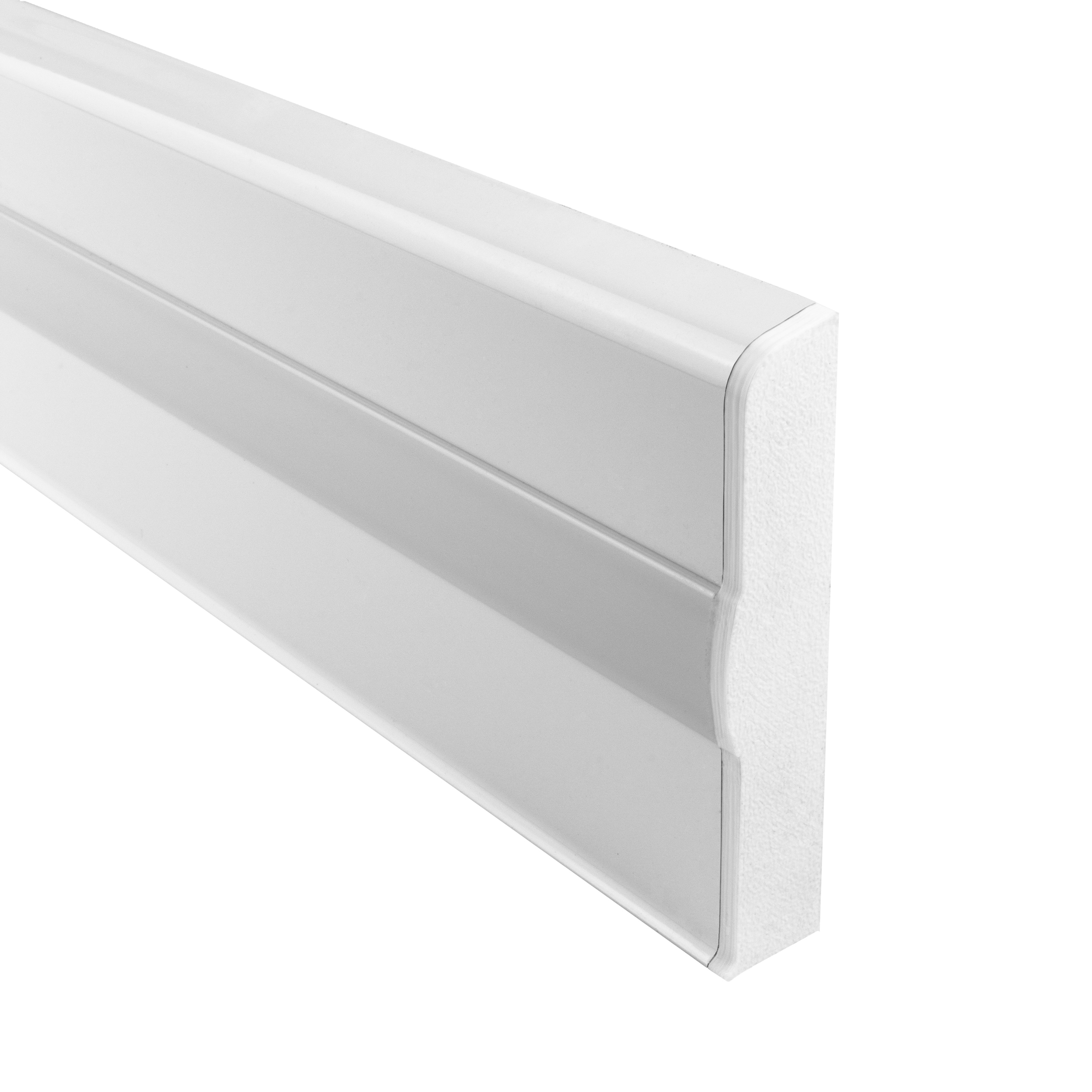 C02 LED Aluprofil Weiss Sockelleiste Endkappe rechts 1 Stück