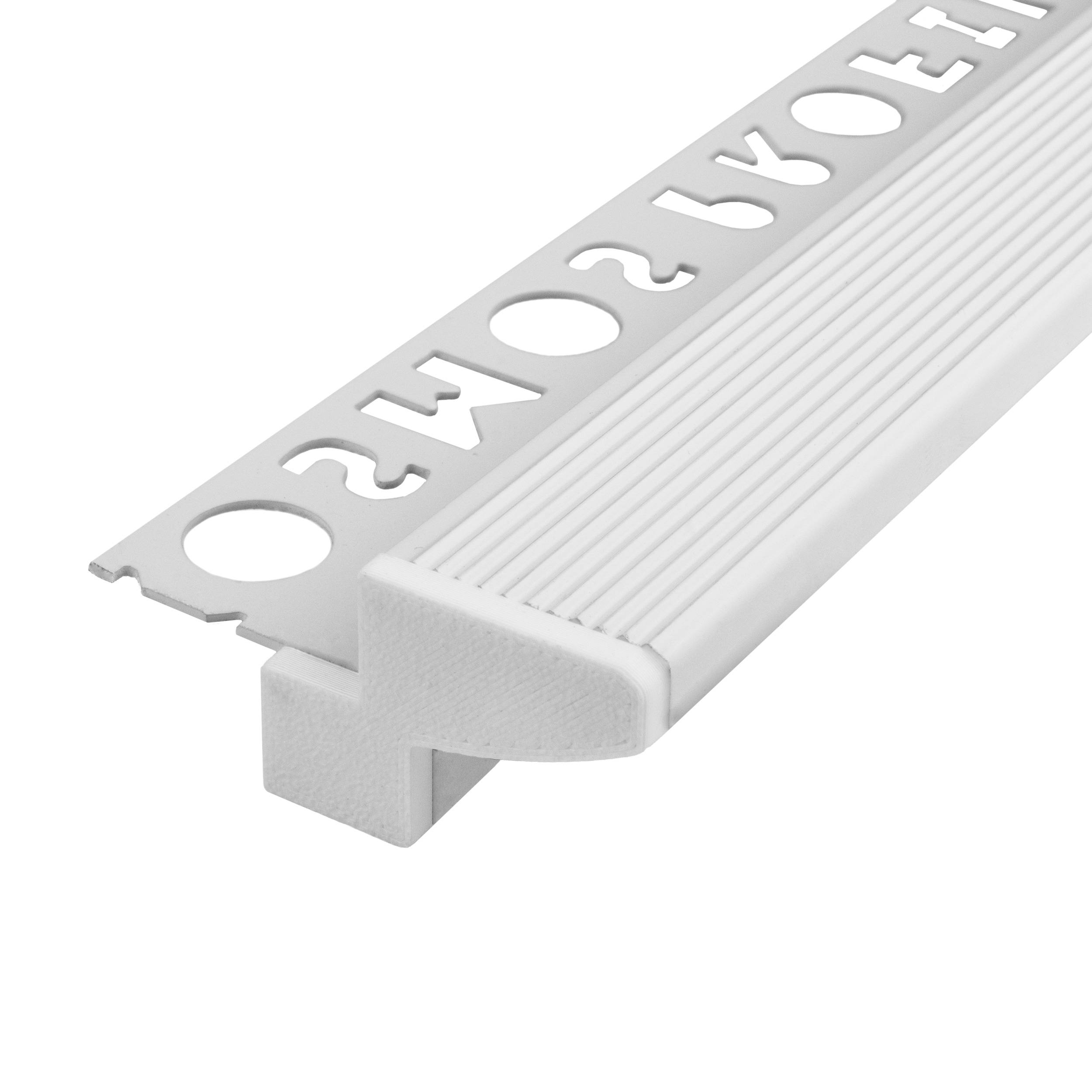 T-40 20° LED Alu Fliesenprofil Treppenprofil Stufen 10mm weiss T-40 20° LED Alu Fliesenprofil Treppenprofil Stufen 10mm weiss