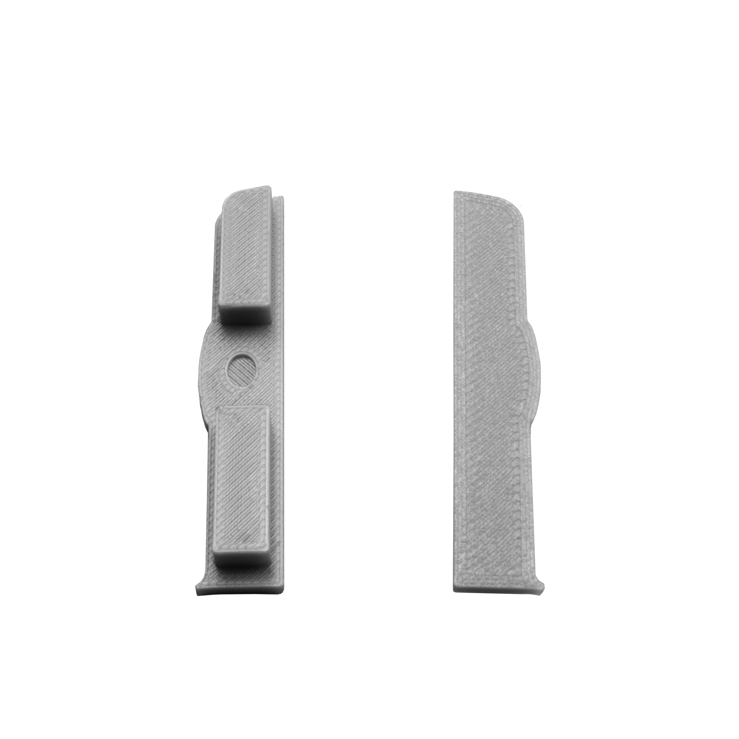 C02 LED Aluprofil Silber Sockelleiste Endkappe links 1 Stück