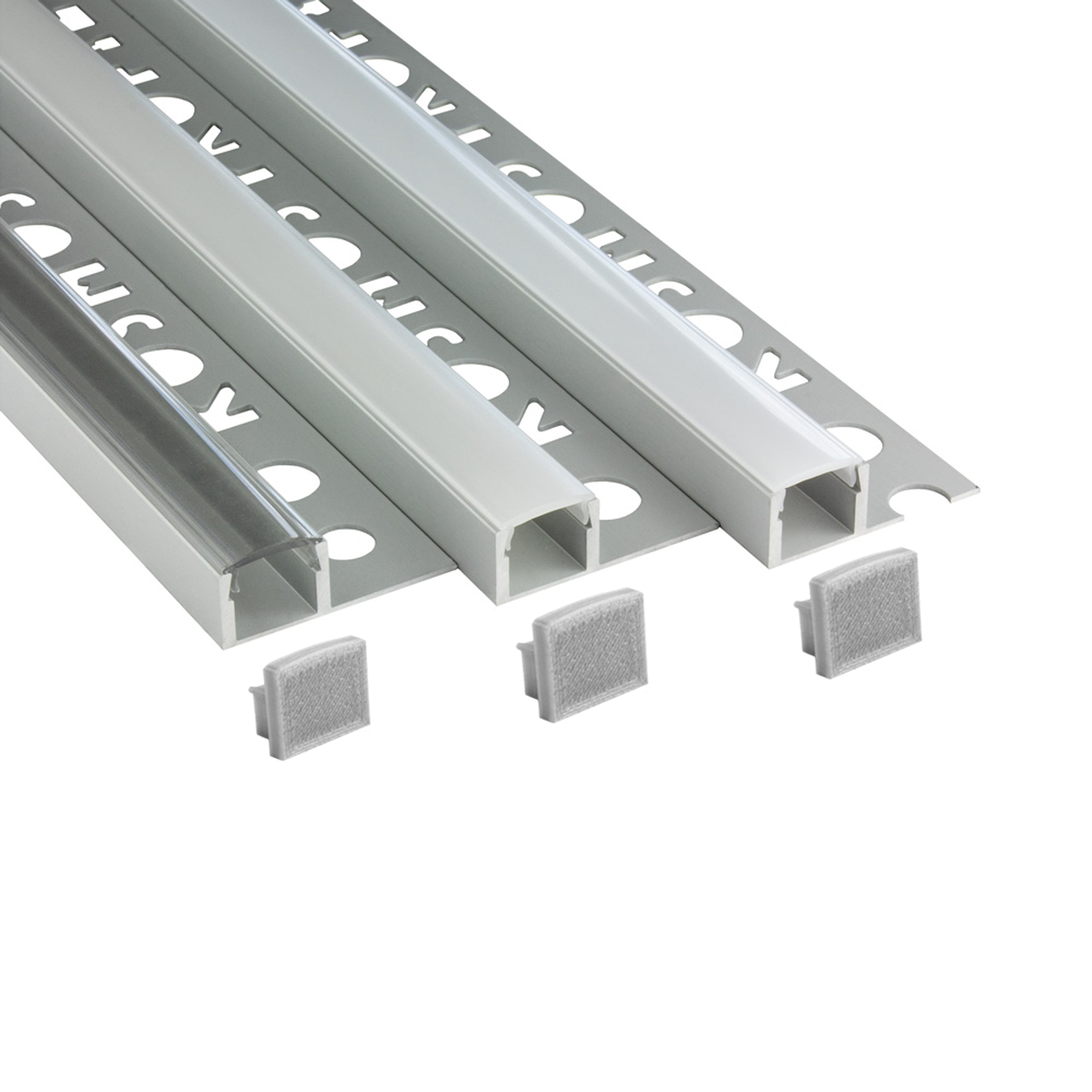 T77 LED Alu Fliesenprofil 10mm silber T77 LED Alu Fliesenprofil 10mm silber