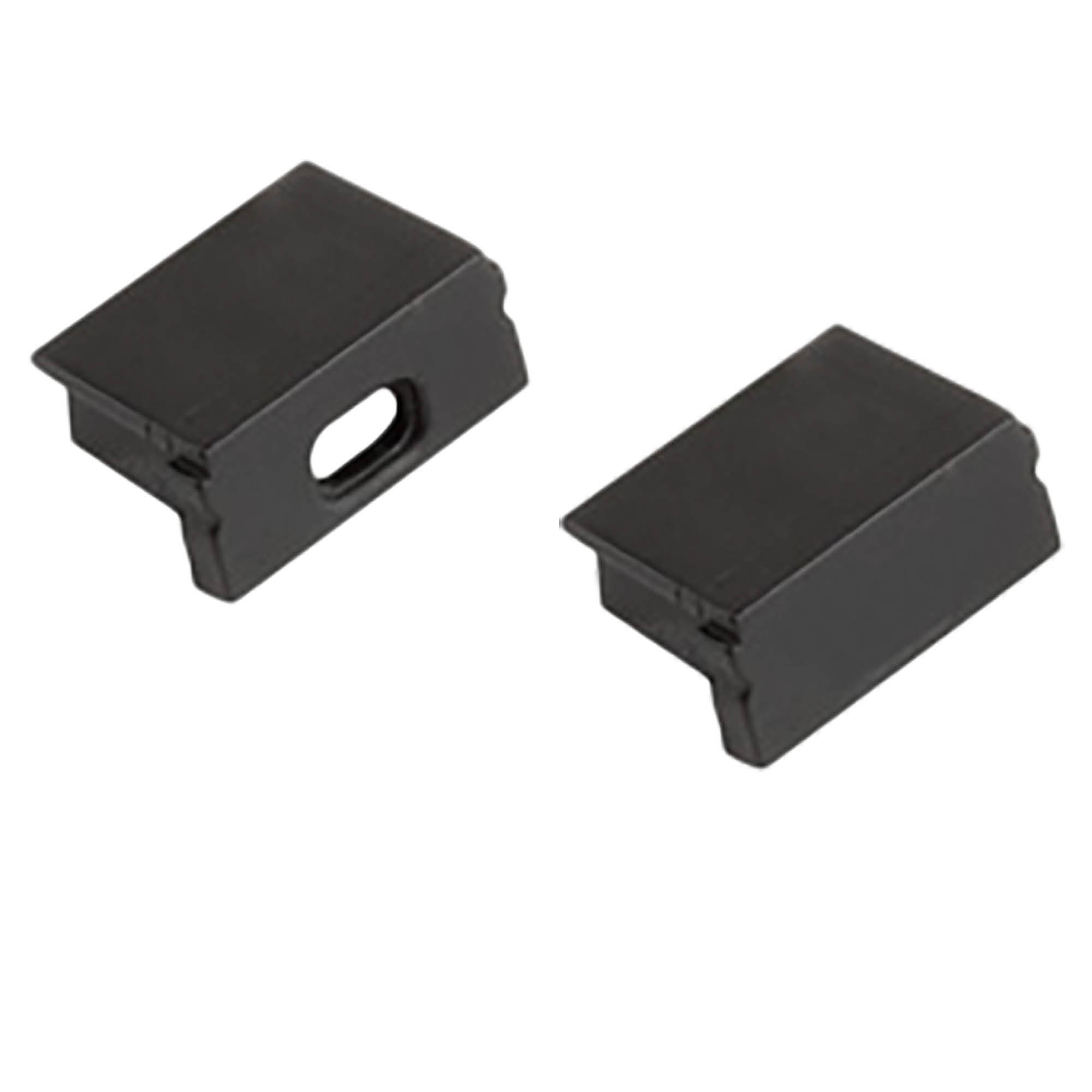 A15 LED Profil Schwarz 2x Endkappen A15 LED Profil Schwarz 2x Endkappen