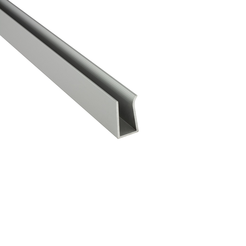 G03 LED Glaskantenprofil Kühlprofil Silber