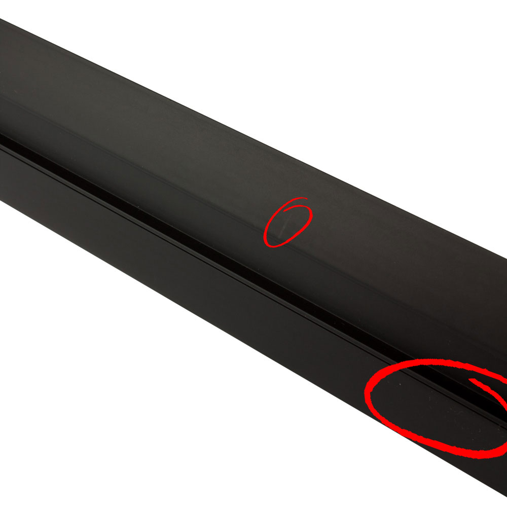 B-Ware - F01 LED Aluprofil Schwarz Übergangsprofil