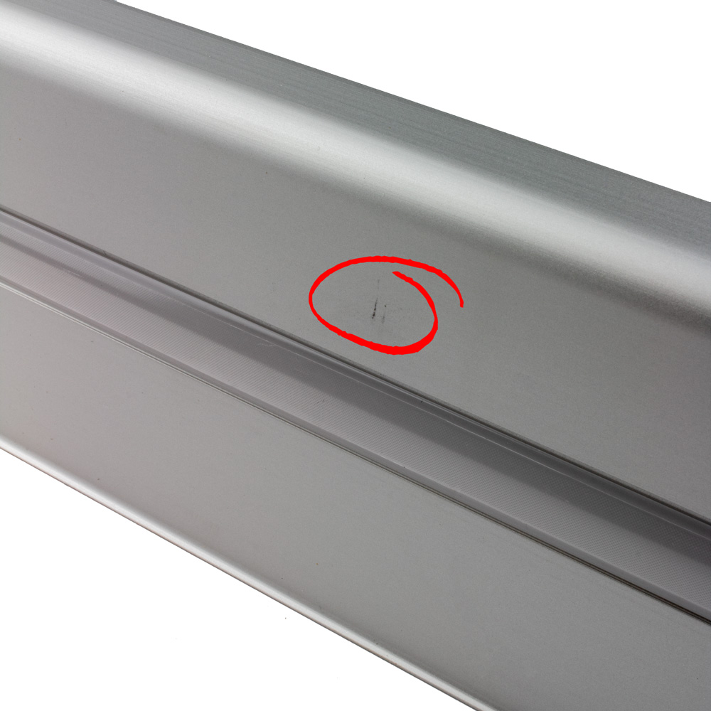 B-Ware - C01 LED Aluprofil silber Sockelleiste B-Ware - C01 LED Aluprofil silber Sockelleiste 2m klar