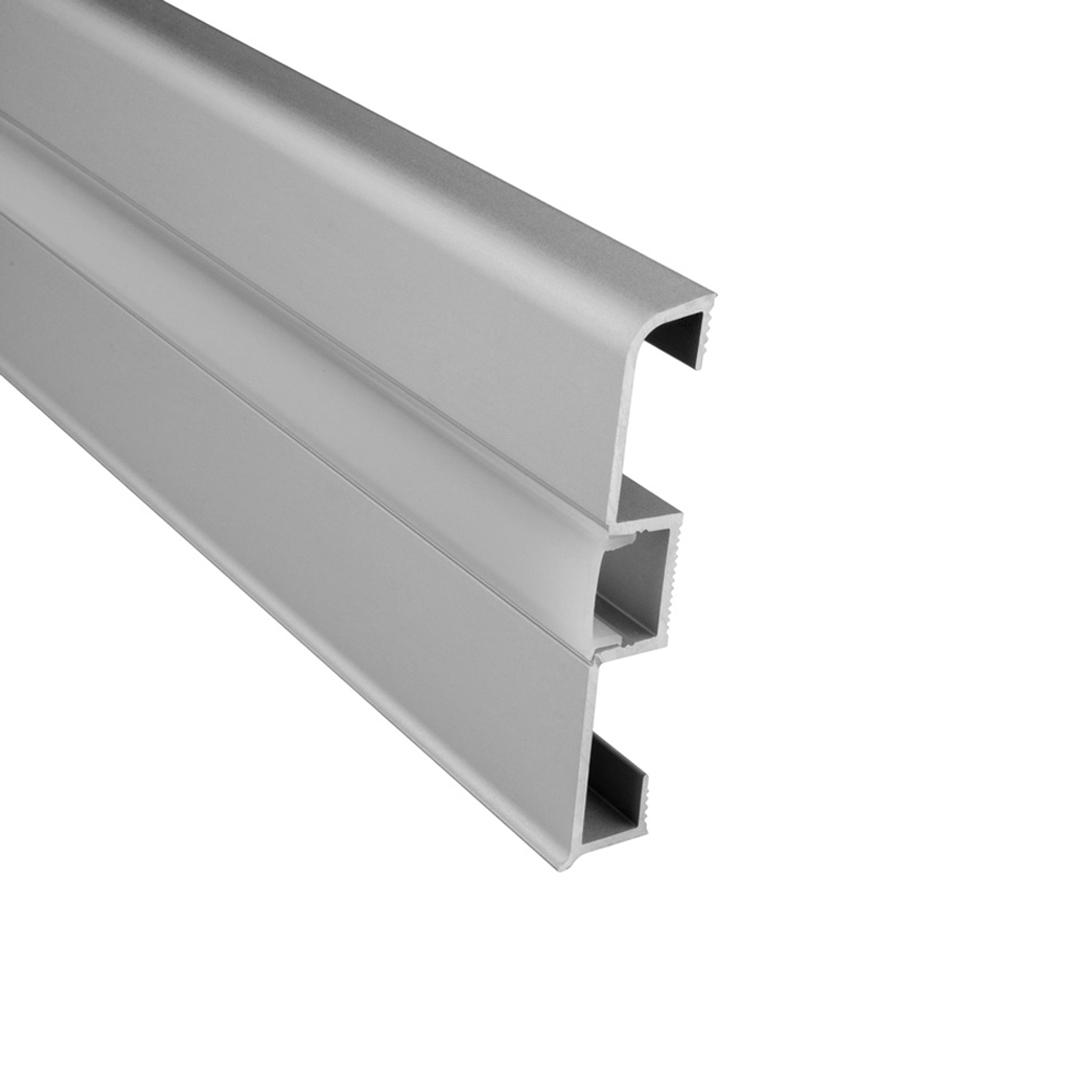 C02 LED Aluprofil Silber Sockelleiste 2m opal C02 LED Aluprofil Silber Sockelleiste 2m opal