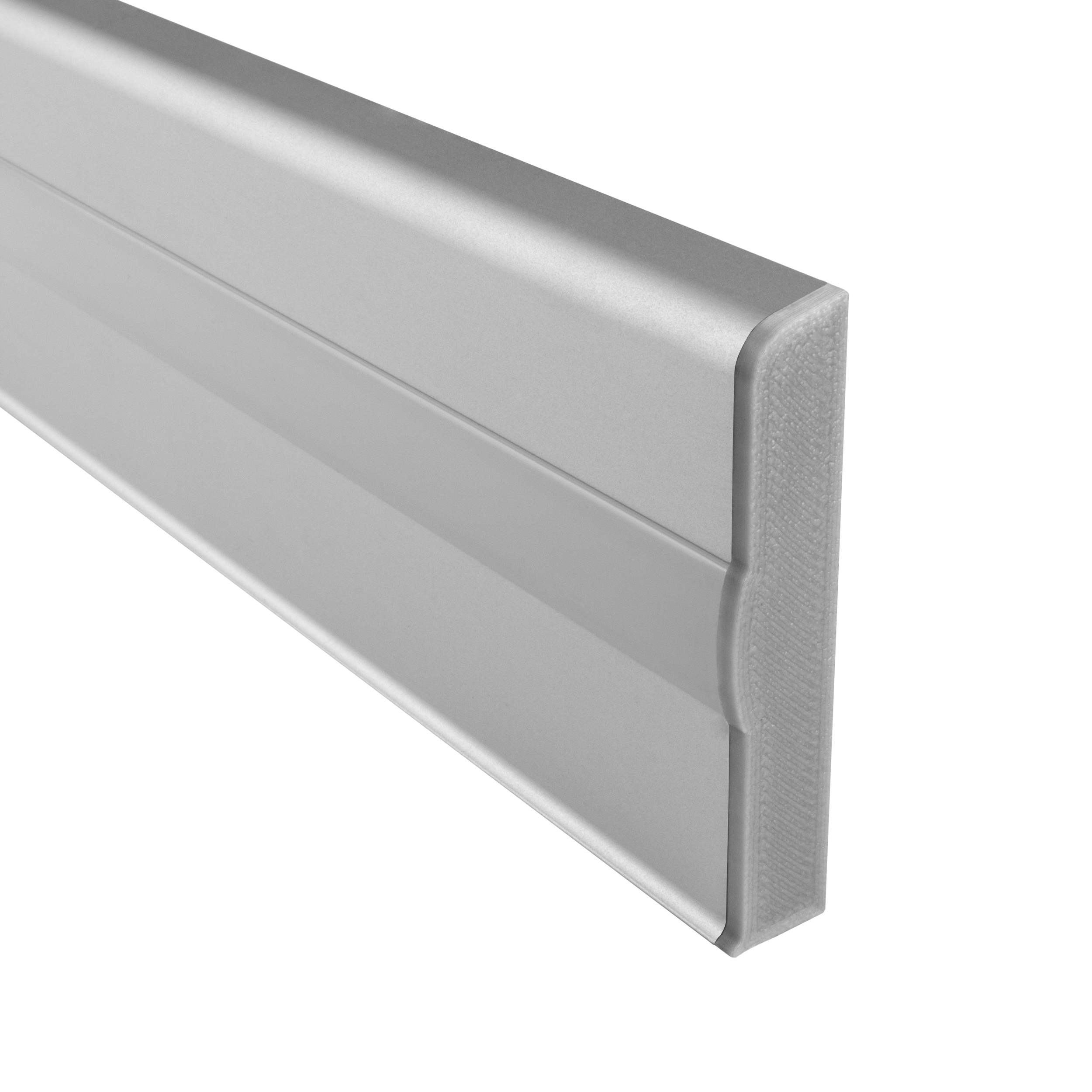 C02 LED Aluprofil Silber Sockelleiste Endkappe rechts 1 Stück