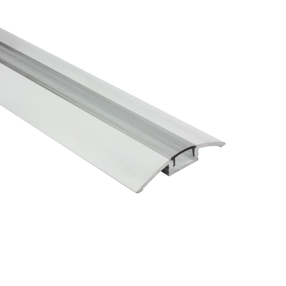 B-Ware - F01 LED Aluprofil Weiss Übergangsprofil 2m klar