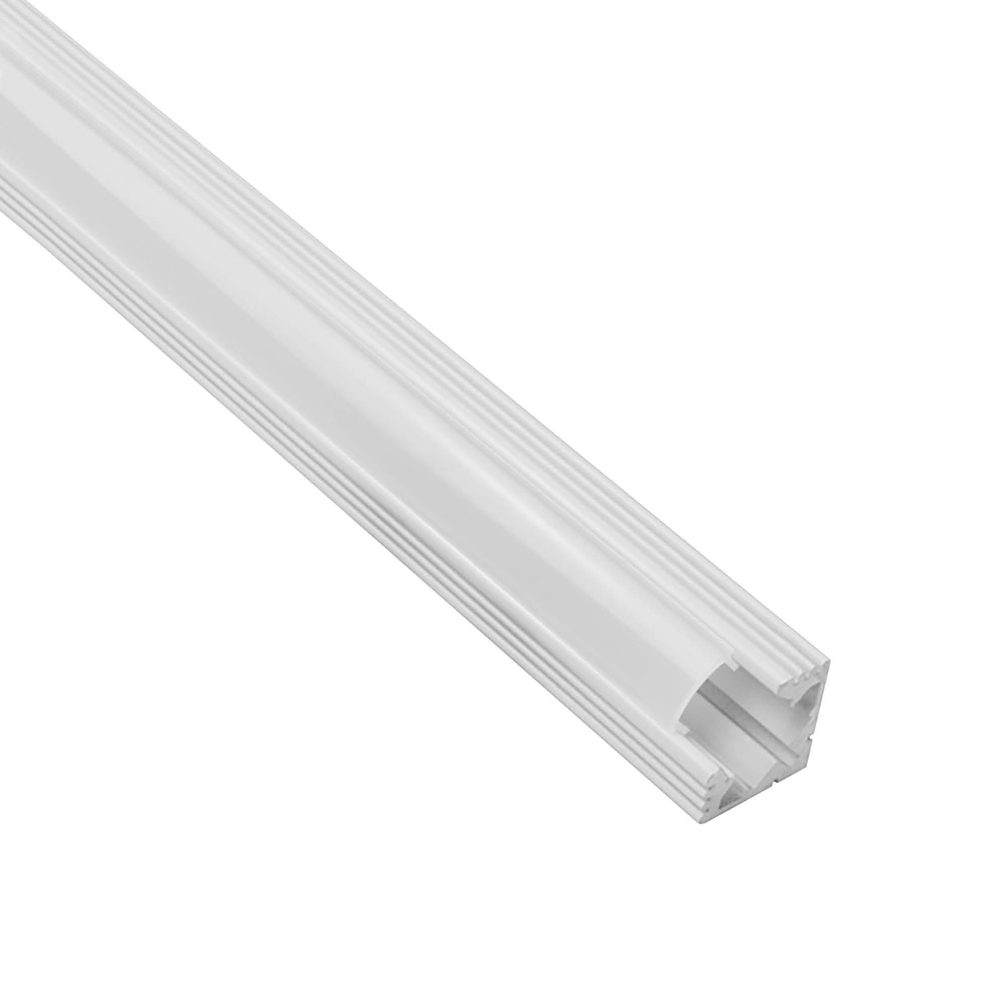 A19 LED Aluprofil Weiss Eckprofil 90° 1m milky A19 LED Aluprofil Weiss Eckprofil 90° 2m milky