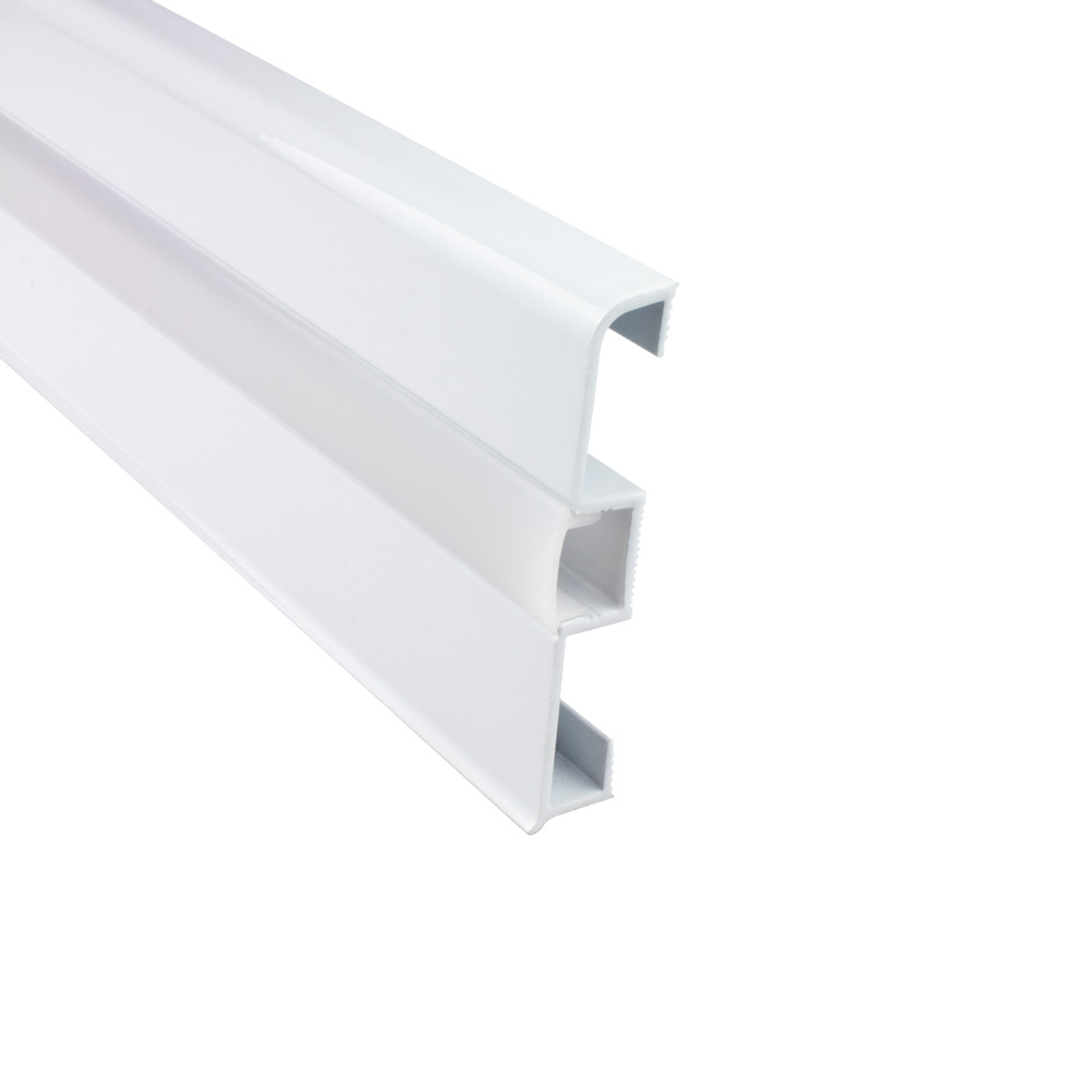 B-Ware - C02 LED Aluprofil Weiss Sockelleiste 1m milky B-Ware - C02 LED Aluprofil Weiss Sockelleiste 2m milky